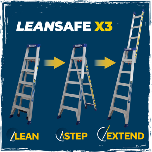Werner LEANSAFE X3 Aluminium Multi-purpose Ladder - Picture 3 of 13