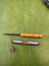 VintageStanley Bubble Pocket Level Case Tractors Farm Screwdriver Service Pin