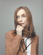 ACTRESS ISABELLE HUPPERT SIGNED 'ELLE' AMOUR HOT MOVIE 8X10 PHOTO w/COA PROOF 