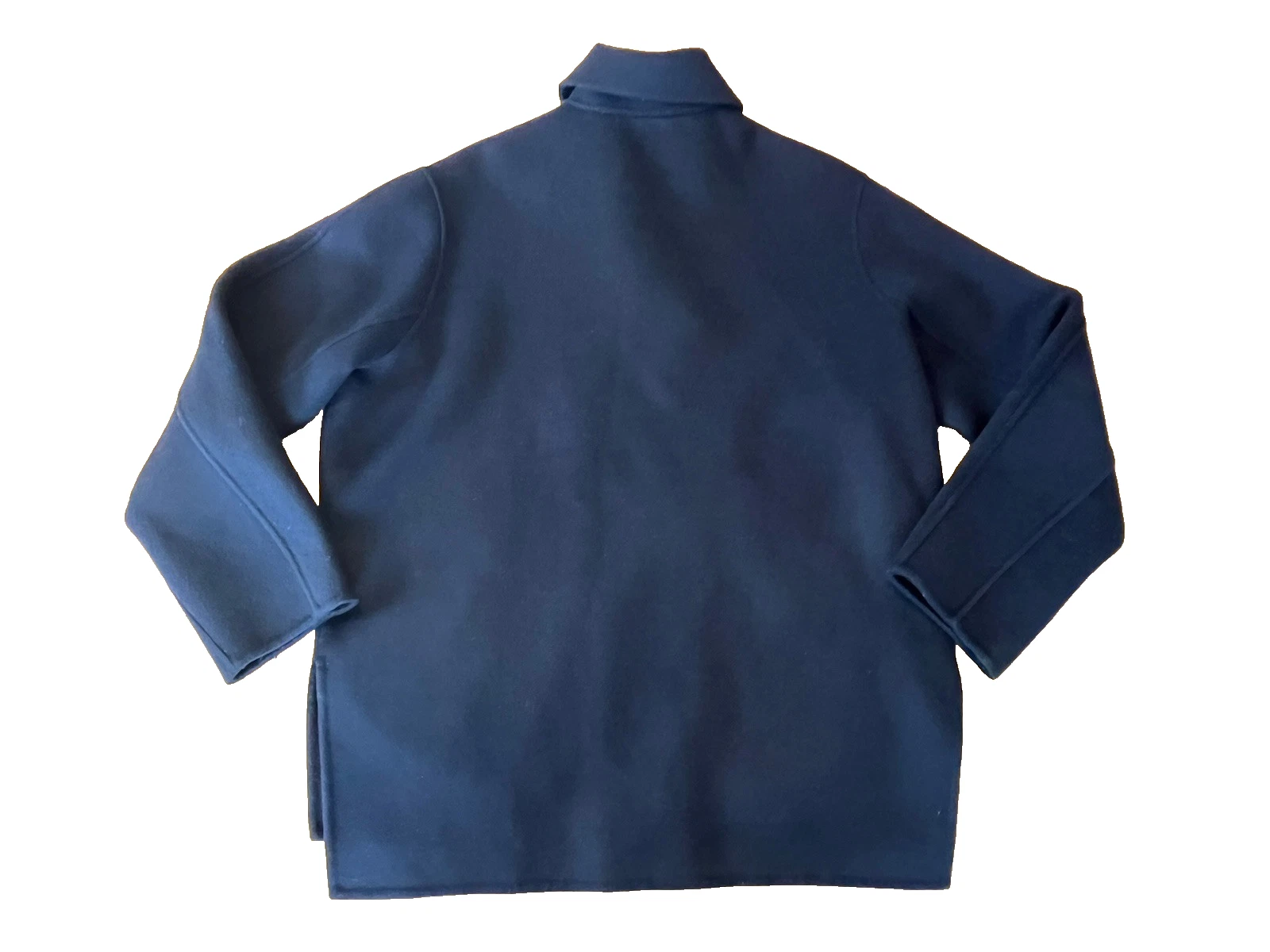 Giacca Acne Studios Envier doppia lana cashmere PUW14 blu navy zip donna taglia 34