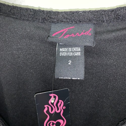 Torrid Black Lace Lined Skater Dress Goth Witch Vintage - Bild 6 von 11