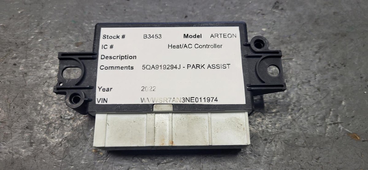 VOLKSWAGEN ARTEON Parking Module 5QA 919 294 J | eBay