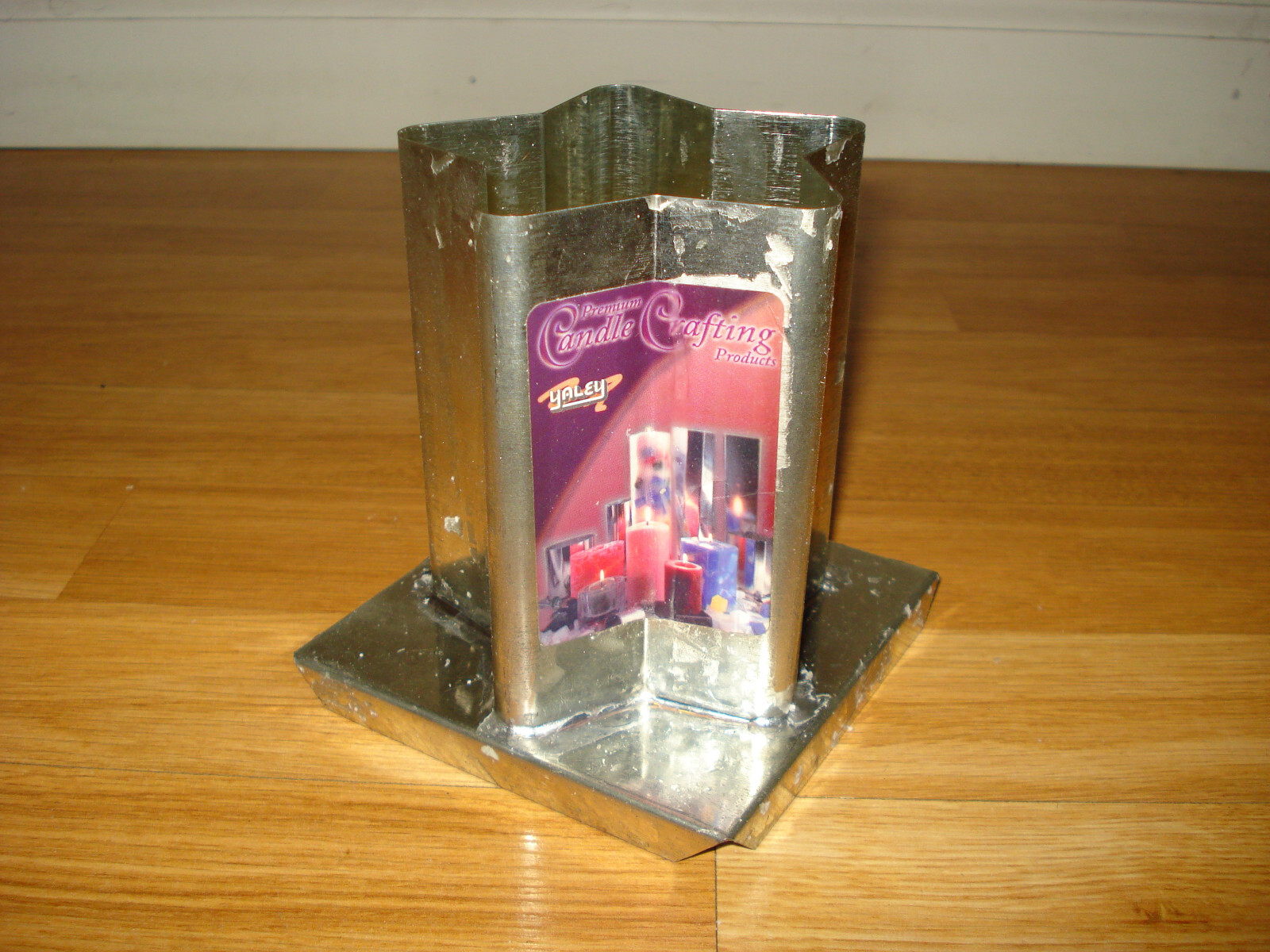 Yaley 111033 Metal 5-Point Star Candle Making Mold. Used. Made in USA!