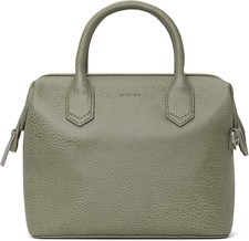 Matt & Nat Vegan Handbags, Beige Top Handle Handbag, Matcha (green)