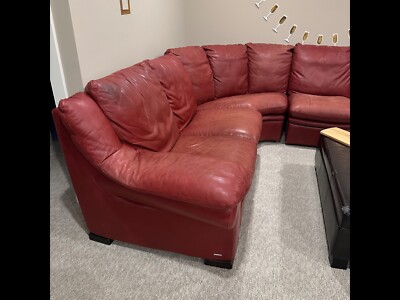 Natuzzi Extended Sofa 114'' by 120'' seats over 6 people, super comfortable!!