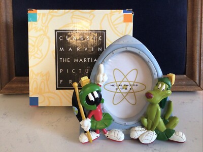 Vintage MARVIN THE MARTIAN & K-9 PICTURE FRAME Warner Bros Looney Tunes 1995 BOX
