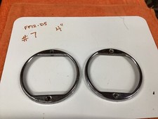 Early Vintage Sparton Teleoptic Turn Signal Light Bezels Old Car Fire Truck 7