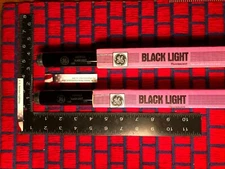 2 of new GE fluorescent 18" UV 15w black light BULB 15 watt blacklite F15T8/BLB 