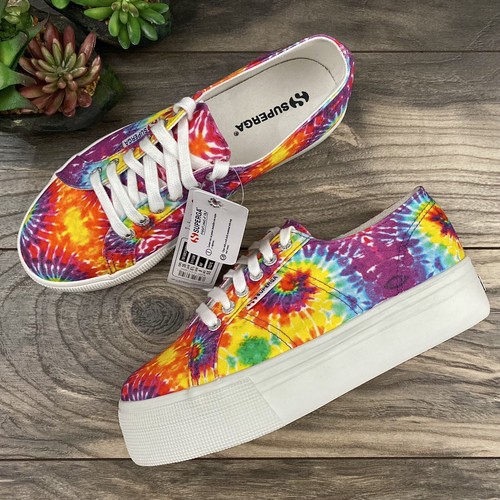 tie dye platform sneakers