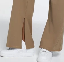 DSG Momentum Cadet Brown Slot Wode Leg Yoga Pants