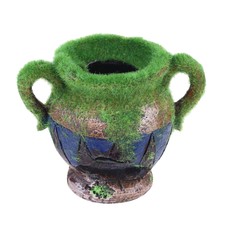 Aquarium Vase Fish Shrimp Habitat Nest Resin Moss Vase Fish Tank Landscape