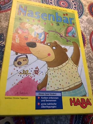 HABA Nasenbär Würfelspiel  ab 4 Jahre Kinder Lernspiel Farben und Taktik
