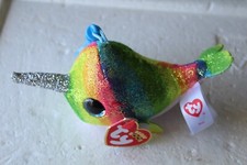 Ty Beanie Boo Nori Key Clip Clownfish Fish Keychain 3"mini Plush With Tags New