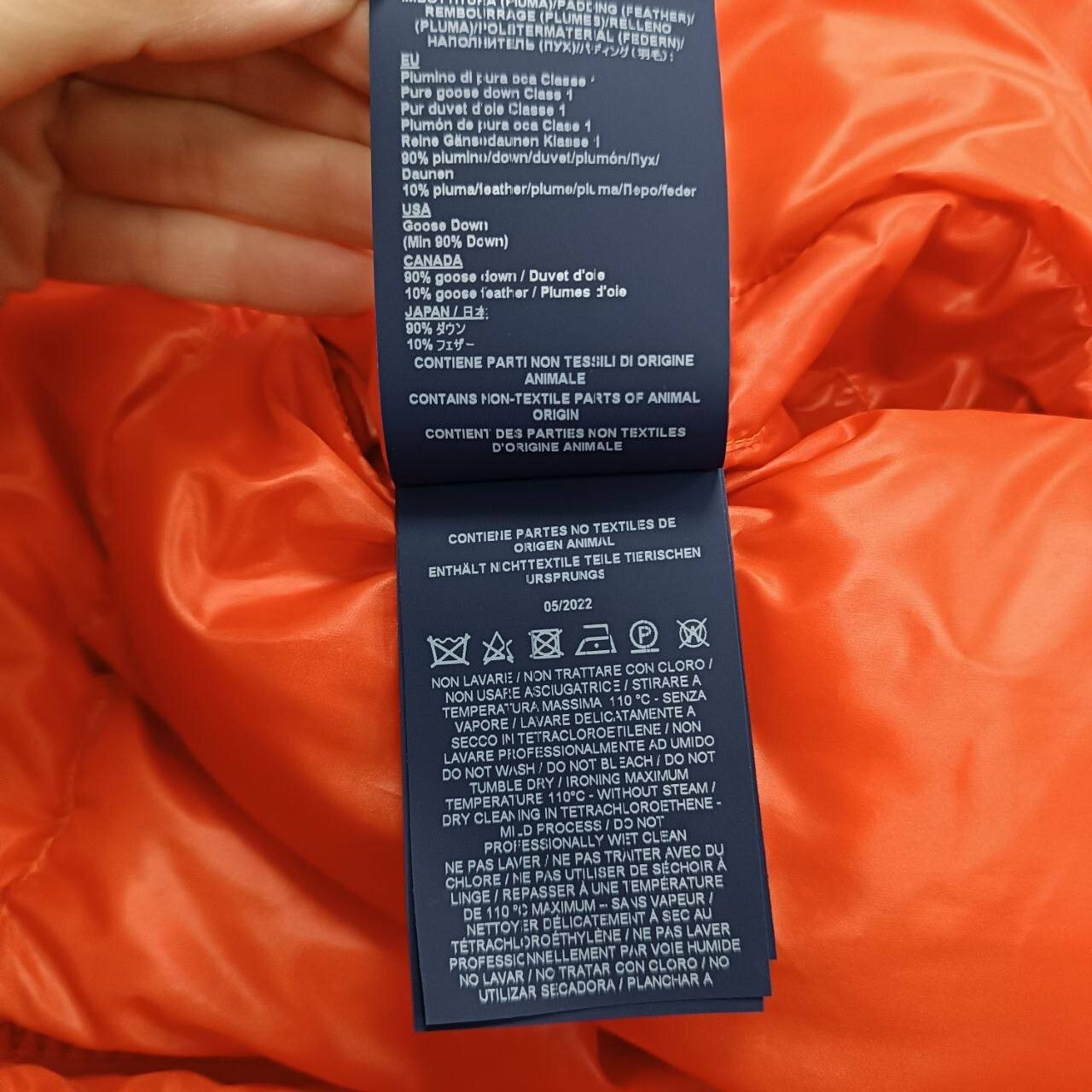 Herno Globe Padded Bomber Jacket Orange Size 42 - image 6