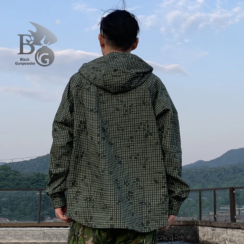 Mens Desert Night Nylon Cotton Outdoor Tactical Zip Jacket Tops