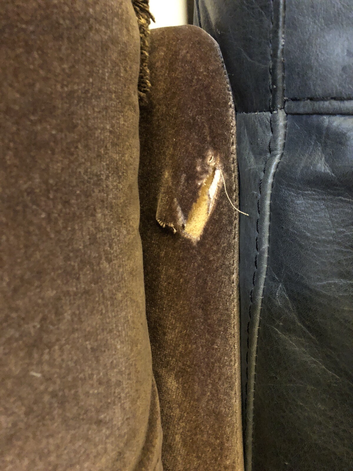 Vintage Brown Sofa Bed In Good Condition eBay