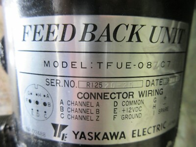 YASKAWA ENCODER  FEEDBACK UNIT TFUE-087C7 WARRANTY TFUE-08ZC7 