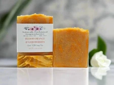 Goat milk Soap Bar Blood orange & Goji scented natural handcrafted artisan soap
