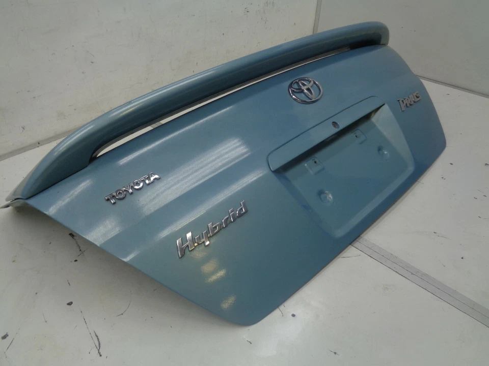 2001-2003 Toyota Prius Trunk Hatch Tailgate W/ Spoiler Blue OEM AK2104176 — 第 3/4 张图片