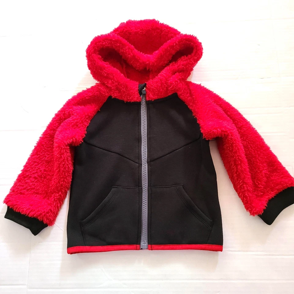 Athletic Works Baby Boys’ Faux Sherpa Hoodie and Pants Set 2-Piece Size 12 Month - Image 4 of 4