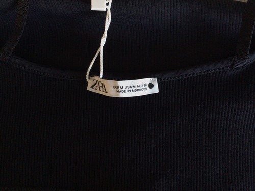Bralette intime nere nuove con etichette Zara taglia media - Foto 9 di 11