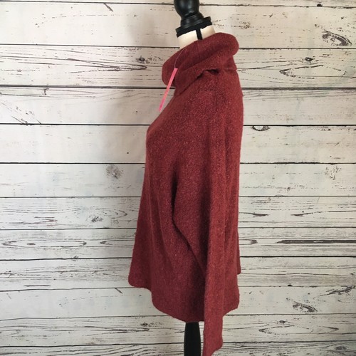Catherine Malandrino Turtleneck Sweater Size Medium Brick Red NWT - Picture 5 of 8