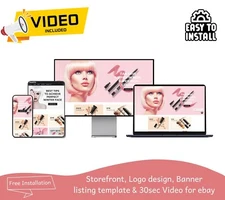eBay Template, Store design package listing template, With LOGO DESIGN & Video