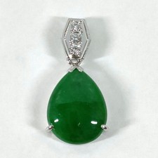 Jewelry Pendant Head Jade 2.57ct Platinum 5526361