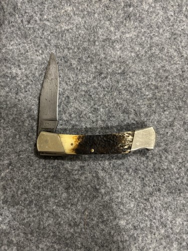 Parker Edwards Damascus Steel Pocket Knife Jacksonville, Ala - Picture 2 of 4