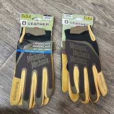 Mechanix Wear Landscape Leather Work Gloves Size Large L 2 Pair Bundle New