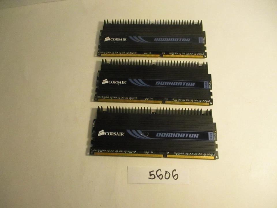 Corsair Dominator 3x2Gb=6Gb PC3-12800 1600Mhz DDR3 Desktop Memory RAM (5606) - Image 2 of 2