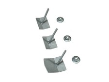 1959-1960 Chevy Impala Bel Air Sedan Side Rear Back Glass Molding Trim Clip Set