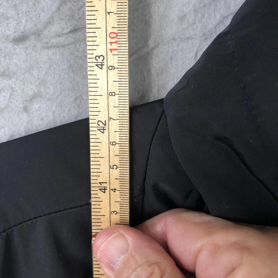 Talbots Coat Womens 3X Black Long Down Puffer Jacket Quilted Winter Warm - Image 4 of 4