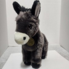 Aurora Miyoni Tots Donkey Plush Standing Foal Mule Soft 11 Collar Tag Toy