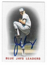 JIM CLANCY 1986 TOPPS AUTOGRAPHED SIGNED # 96 TORONTO BLUE JAYS