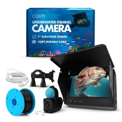 Fishing , Portable Ice Fishing with Monitor, Real Time Fish Viewing for Lakes...