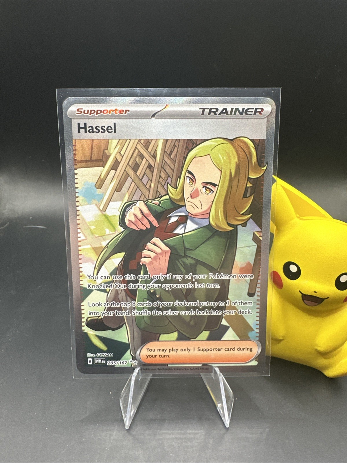 Hassel 205/167 Twilight Masquerade Full Art Trainer Pokemon TCG NM/Near Mint