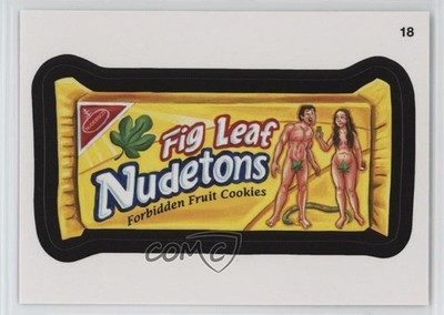 2012 Topps Wacky Packages All-New Series 9 Fig Leaf Nudetons #18 0b6