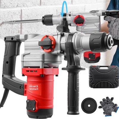 Rotary Hammer Drill Corded Drills 1-1/4'' 4 Modes SDS-Plus Chipping Hammers US