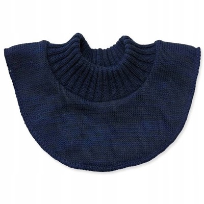 Kinder-Rollkragenschal, Universalgröße 0-6 Monate, Herbst/Winter, Marineblau