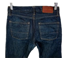 Tellason Jeans 30 x 33 Japanese Selvedge Kaihara Denim Blue Ankara Straight