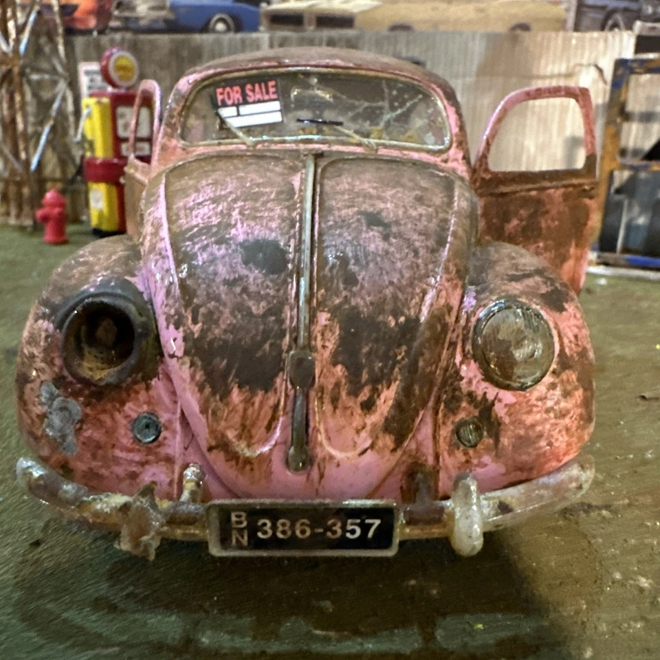 1951 Volkswagen жук разделенное окно - сарай найти автомобили - 1:18 литой - выветренный - Изображение 4 из 4