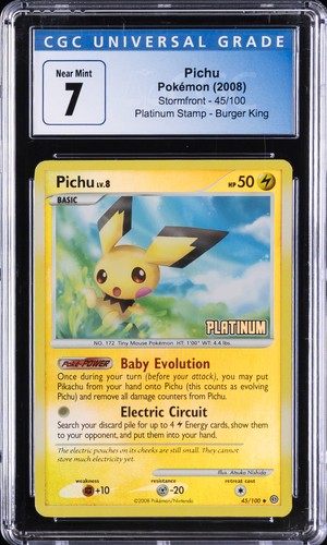 Pichu graded CGC 7 for sale on eBay