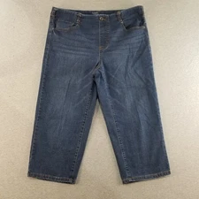 Time and Tru Jeans Women's Sz 12-14 Blue Wash Comfort Stretch Pull On Comfy