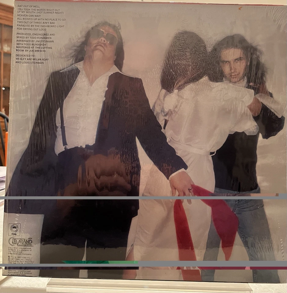 Meat Loaf•Bat Out Of Hell•Vinyl LP•Original’77 Release•Produced By Todd Rundgren Foto 2 de 2