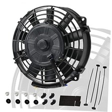 7" Electric Radiator Cooling Fan Assembly Kit with 12V 80W Motor 7" Straight