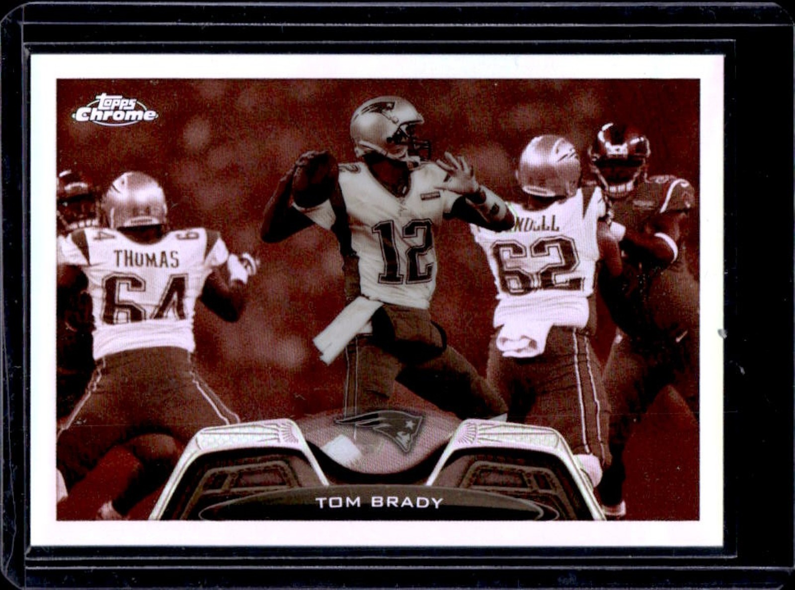 2013 Topps Chrome Tom Brady Sepia Refractor #91/99 Patriots