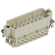 1PC HARTING ELEKTRONIK INC 09200162614 Han A 16 Pos. M Insert Screw w/Wire Prot