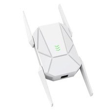 2025 AX1800 WiFi 6 Extender Signal Booster - Dual Band 2.4G/600Mbps  White
