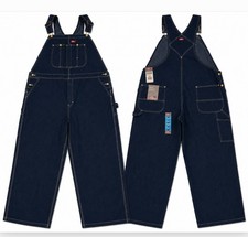 Dickies Indigo Bib Overalls Men's Dark Wash Denim Sz 48x30